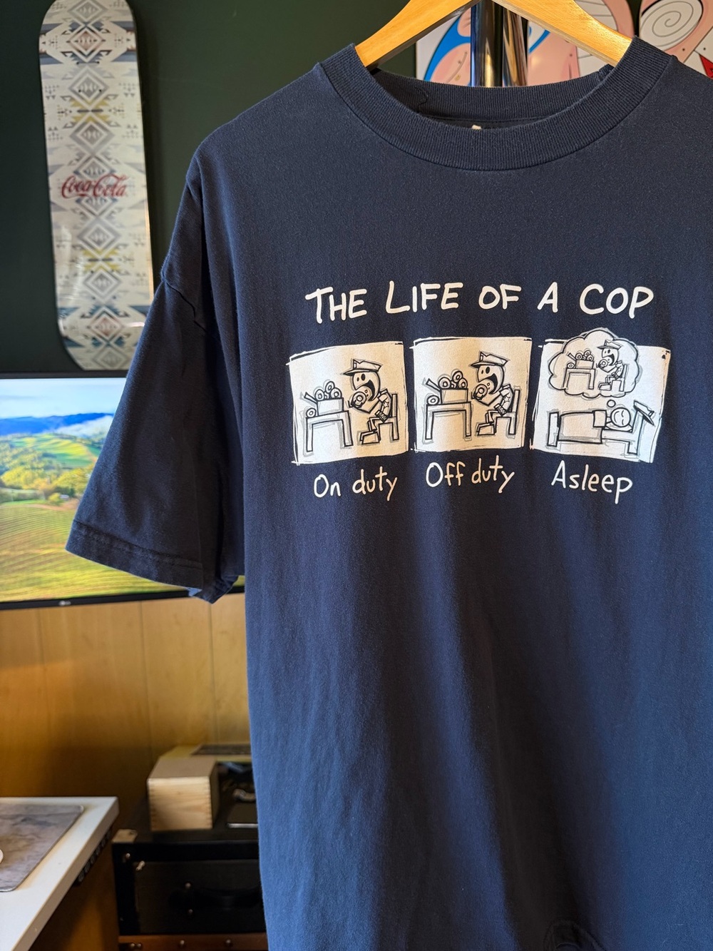 Life of a Cop Sarcastic Funny Graphic Tee